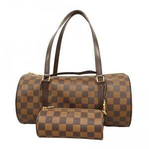 LOUIS VUITTON Brown Damier Papillon 30 Pouch